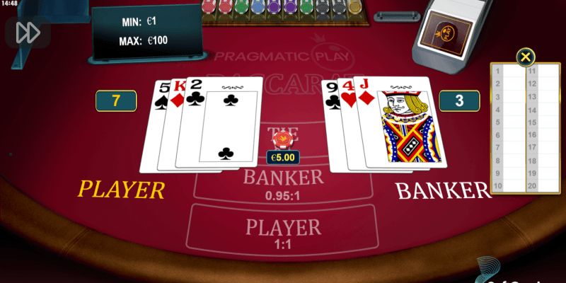 Cách tính điểm game bài Baccarat