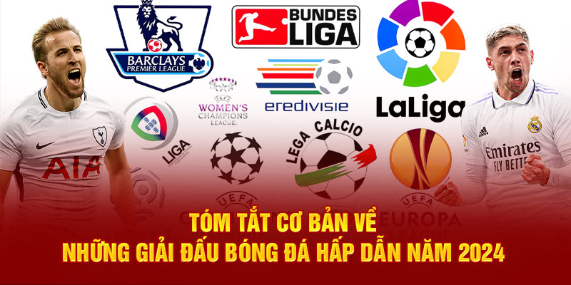 Tóm tắt cơ bản về những giải đấu bóng đá hấp dẫn năm 2024 